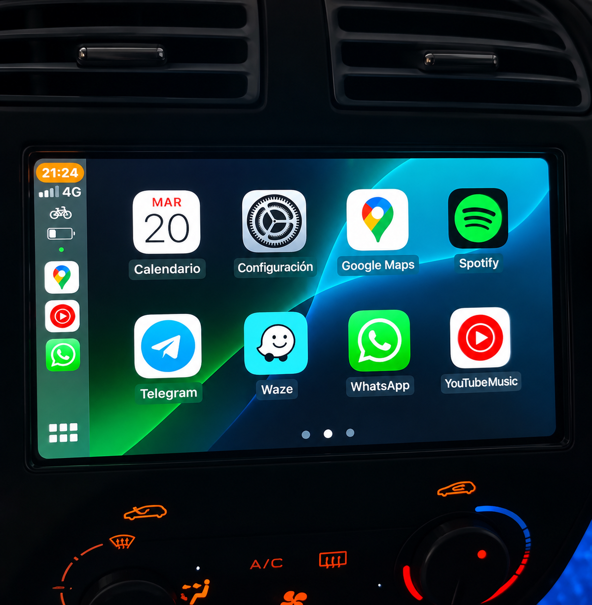 Écran CarPlay Peugeot 206 (2001-2008) — Spark Auto Image