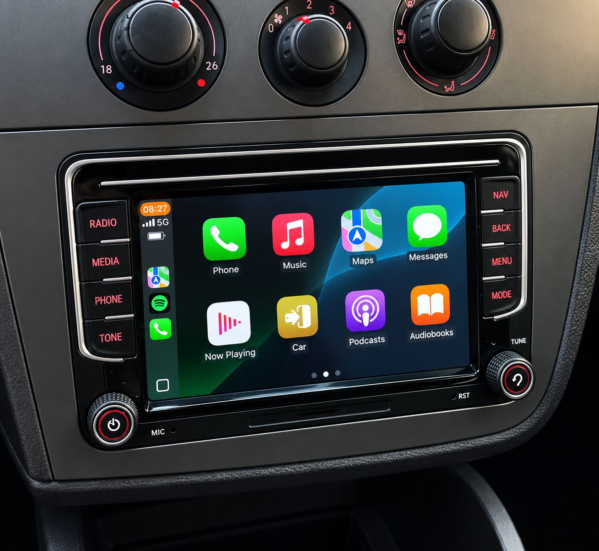 Écran CarPlay Seat Leon 2 (2005-2012) — Spark Auto