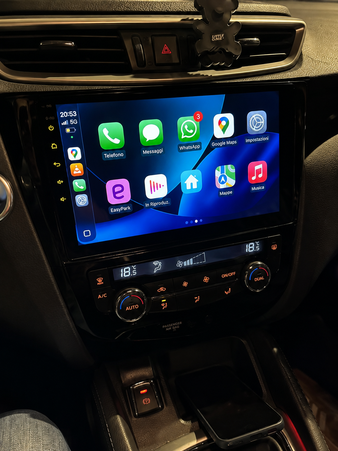 Écran CarPlay Nissan Qashqai 2 J11 (2013-2017) — Spark Auto Image