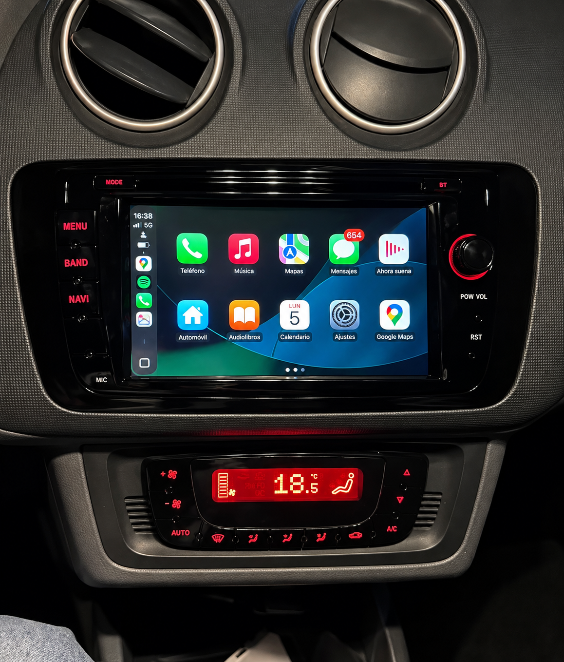 Écran CarPlay Seat Ibiza 6J (2009-2013) — Spark Auto