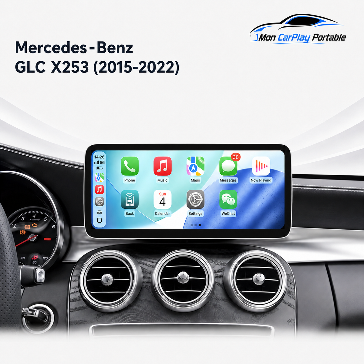 Écran CarPlay Mercedes GLC X253 (2015-2022) — Spark Auto