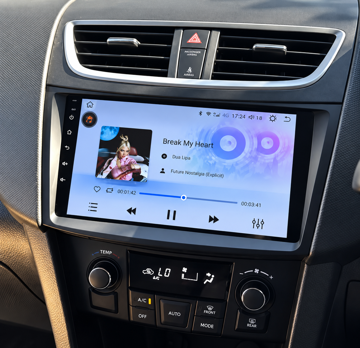 Écran CarPlay/Android Suzuki Swift 4 (2011-2017) — Écran HD tactile sans fil