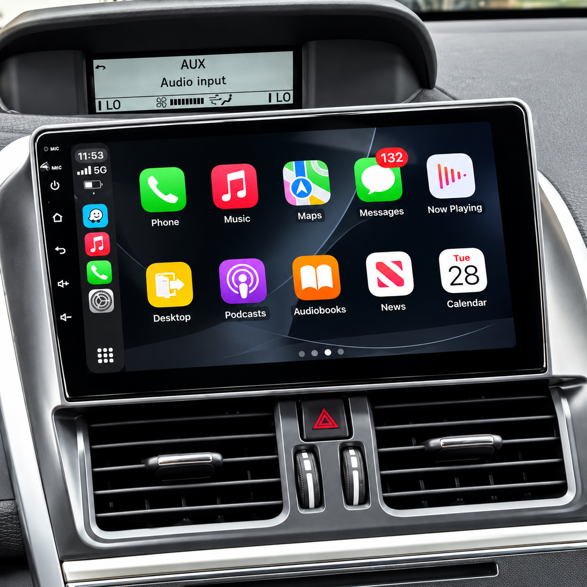 Écran CarPlay/Android Volvo XC60 (2008-2017) — Écran HD tactile sans fil
