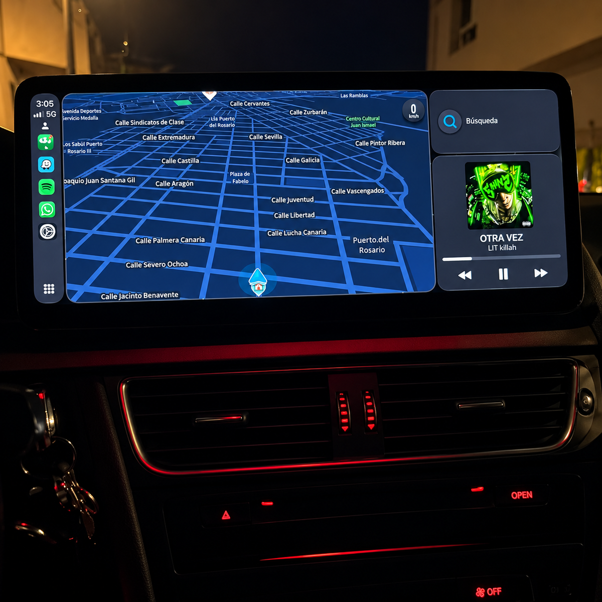 Écran CarPlay/Android Audi A5 (2008-2016) — Écran HD tactile sans fil