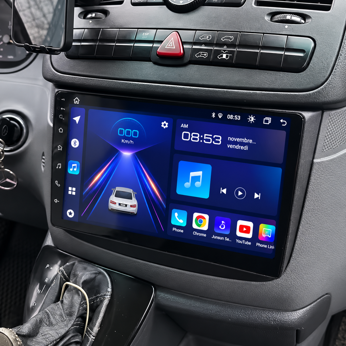 Écran CarPlay/Android Mercedes Vito / Viano (2003-2015) — Écran HD tactile sans fil