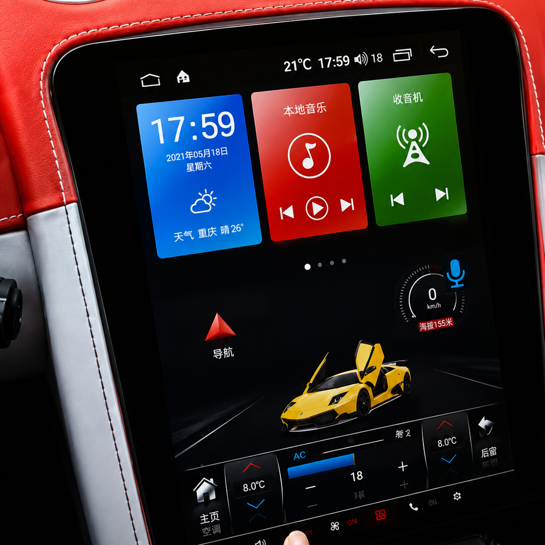 Écran CarPlay/Android Lamborghini Gallardo (2007-2014) — Écran HD tactile sans fil