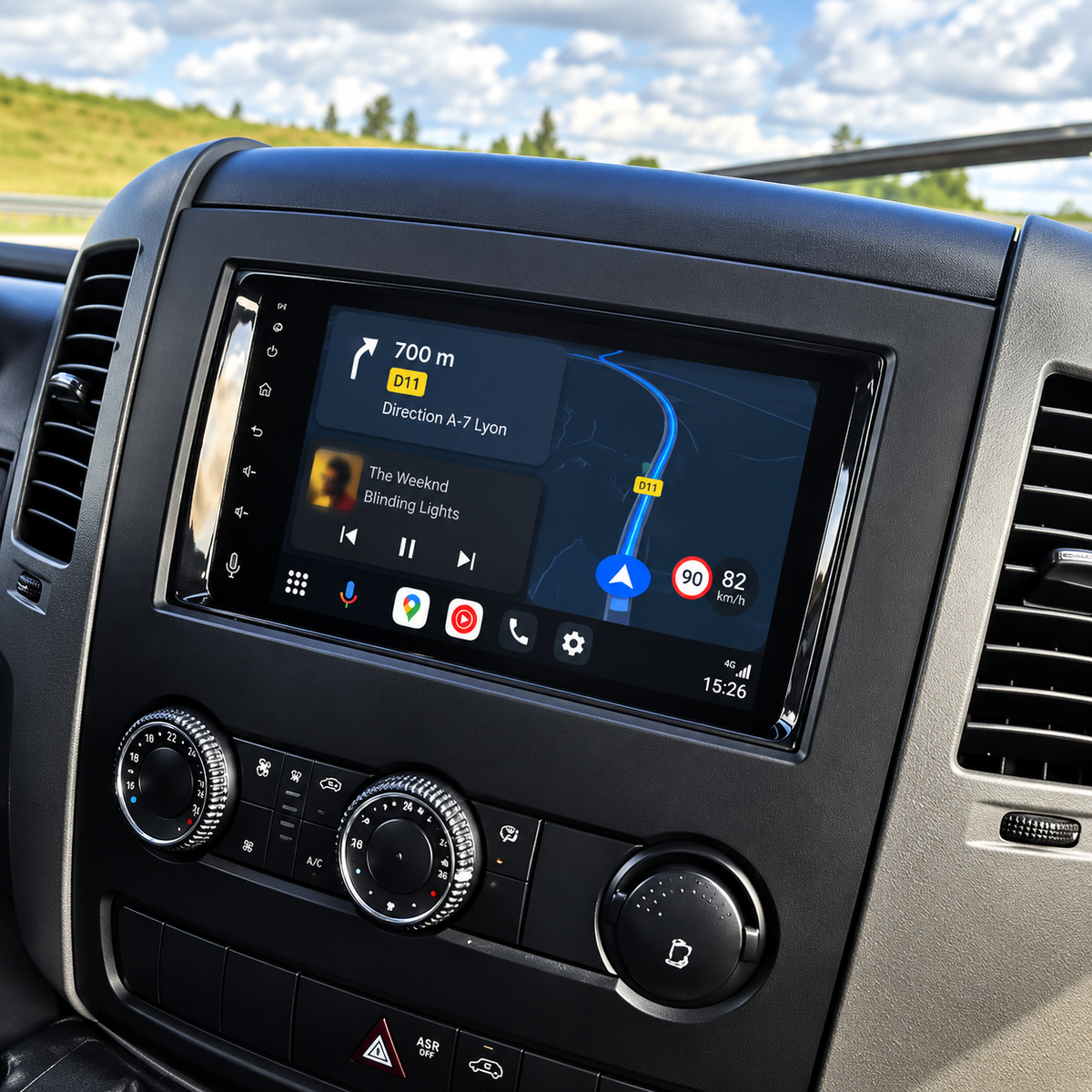 Écran CarPlay/Android Mercedes Sprinter (2006-2016) — Écran HD tactile sans fil
