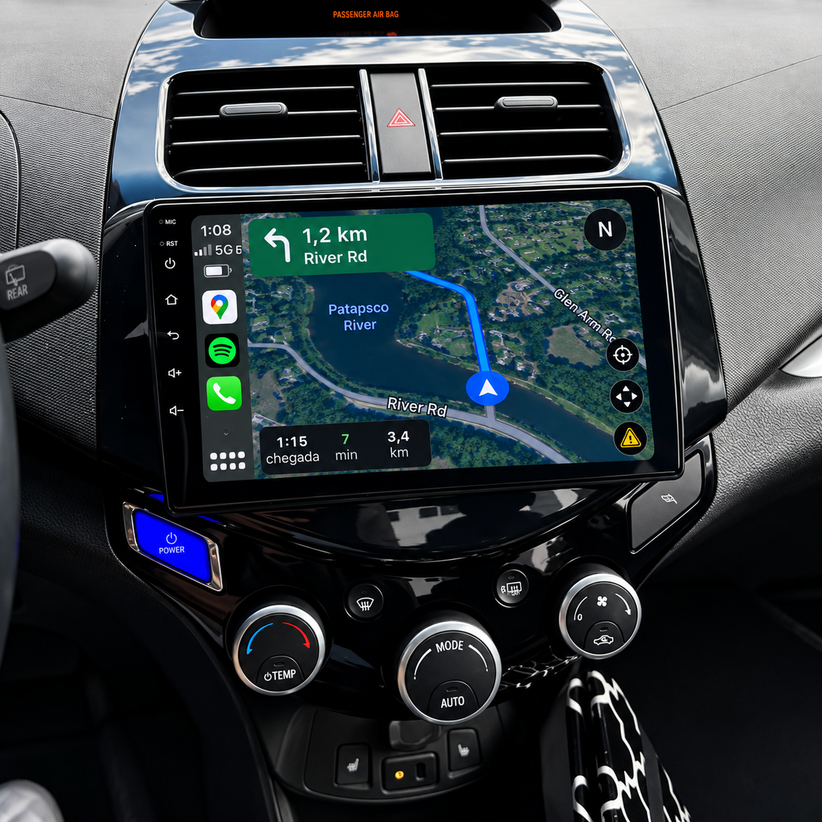 Écran CarPlay/Android Chevrolet Spark (2009-2016) — Écran HD tactile sans fil