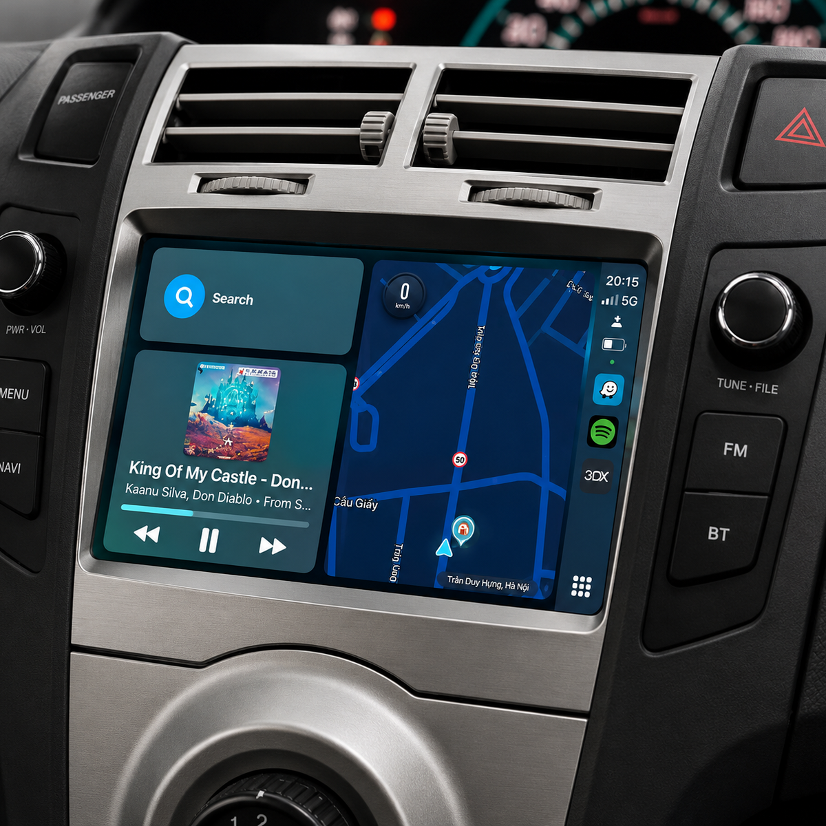 Pantalla CarPlay/Android Toyota Yaris (2005-2012) — Pantalla táctil HD inalámbrica