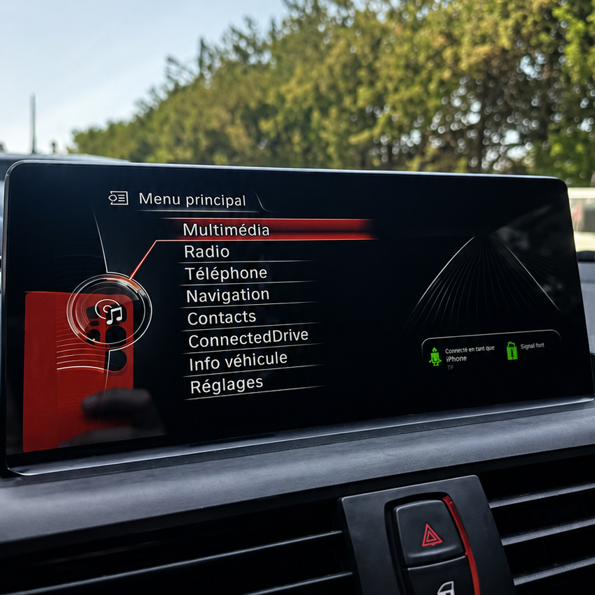 Écran CarPlay/Android BMW Serie 1 F20/F21/F22/F23 (2013-2017) — Écran HD tactile sans fil