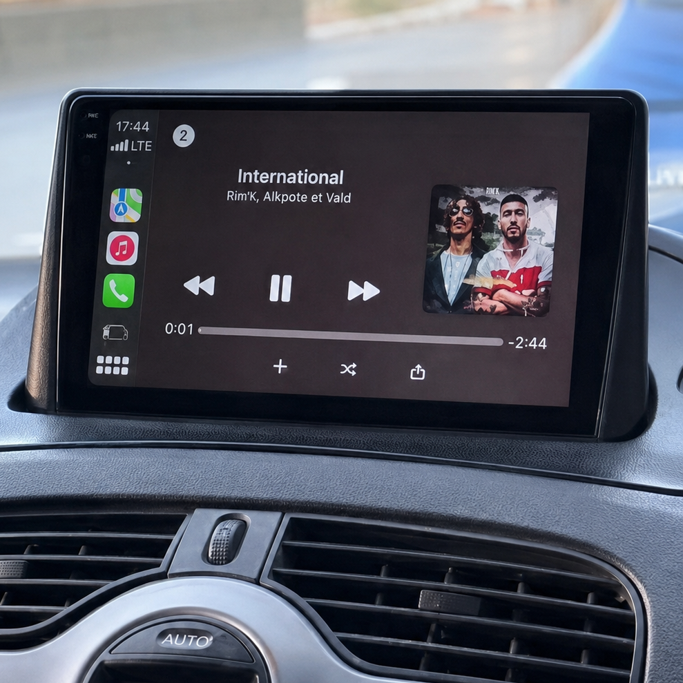 Écran CarPlay/Android Renault Kangoo (2008-2018) — Écran HD tactile sans fil