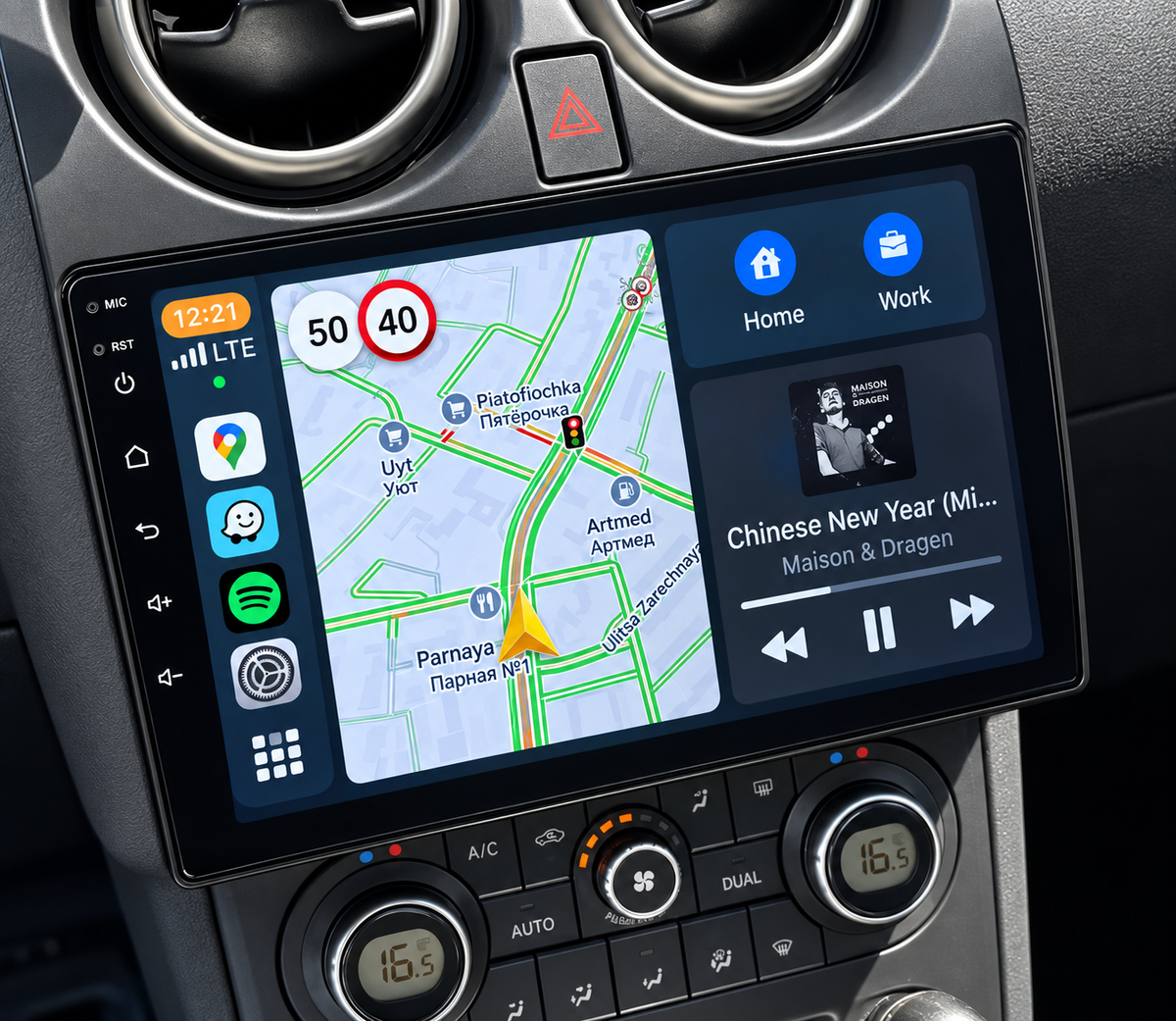 Écran CarPlay/Android Nissan Qashqai J10 (2006-2013) — Écran HD tactile sans fil