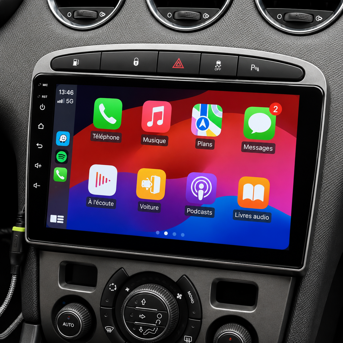Écran CarPlay Android Auto Peugeot 308 / SW (2007-2015) — Spark Auto
