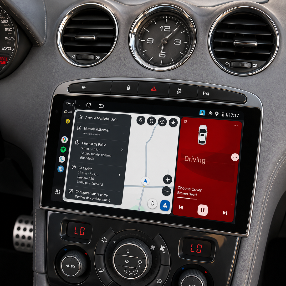 Écran CarPlay/Android Peugeot RCZ (2007-2015) — Écran HD tactile sans fil