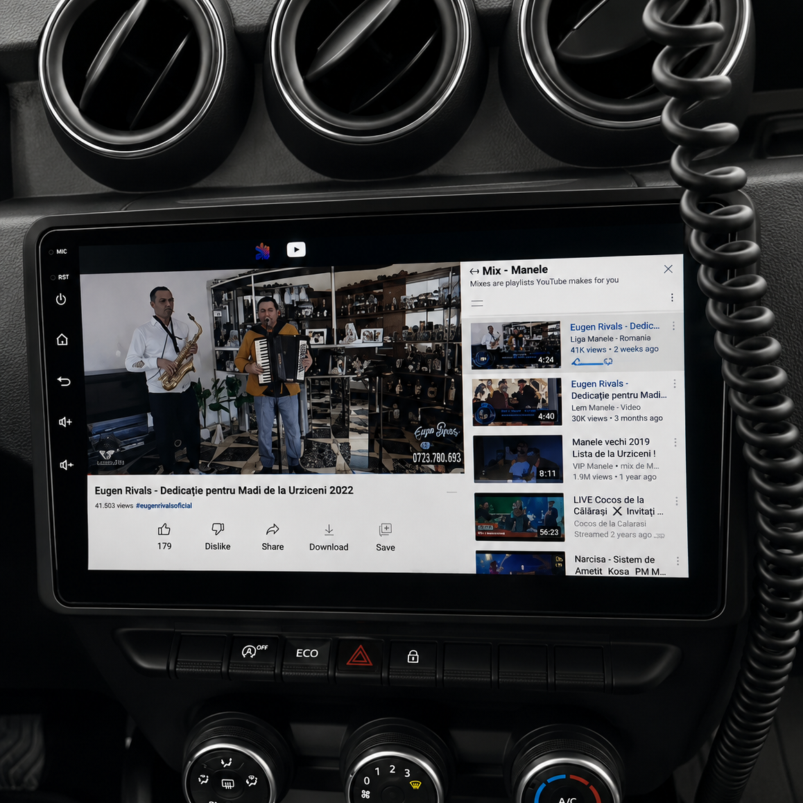 Écran CarPlay/Android Dacia Duster (2020-2023) — Écran HD tactile sans fil