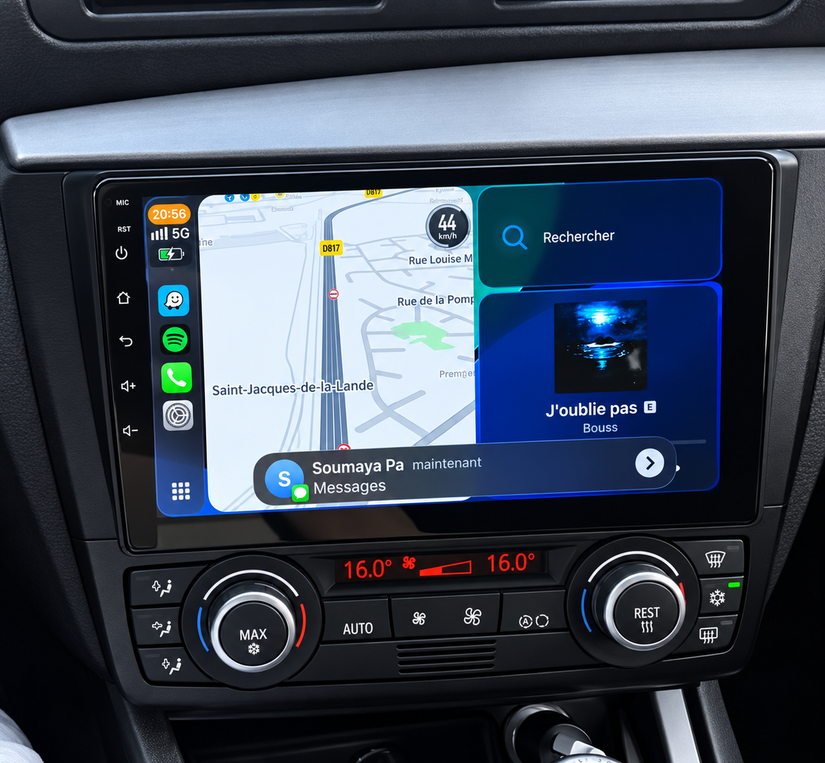 Écran CarPlay/Android Mercedes Vito / Viano (2003-2015) — Écran HD tactile sans fil