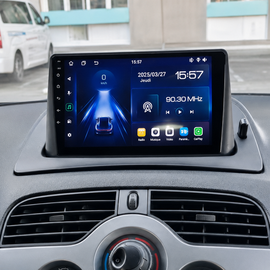 Écran CarPlay/Android Renault Kangoo (2008-2018) — Écran HD tactile sans fil