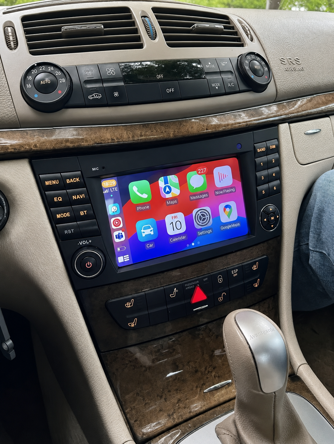 Écran CarPlay Android Auto Mercedes Classe E W211 (2002-2009) — Spark Auto