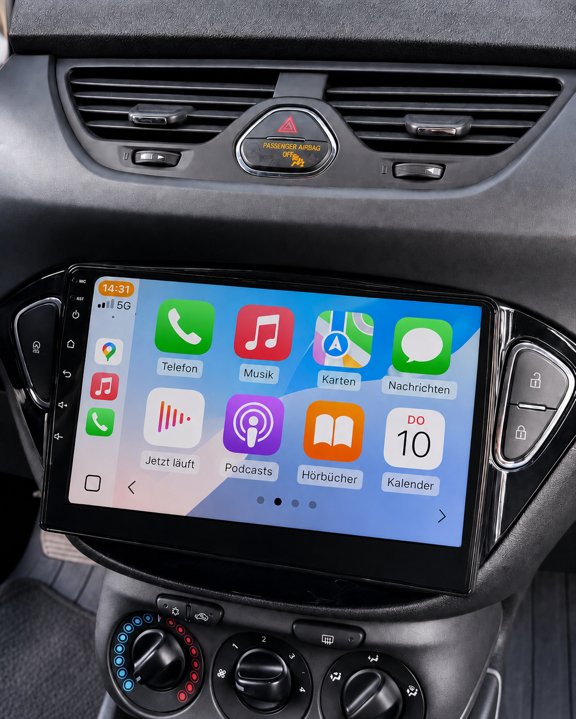 Pantalla CarPlay/Android Opel Corsa E (2014-2019) — Pantalla táctil HD inalámbrica