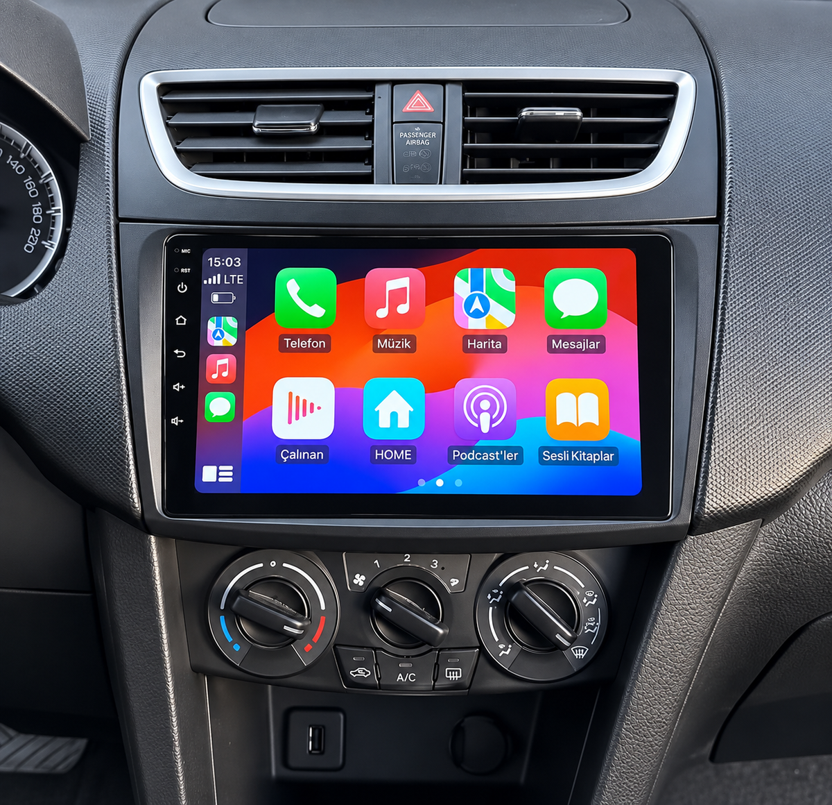 Écran CarPlay/Android Suzuki Swift 4 (2011-2017) — Écran HD tactile sans fil