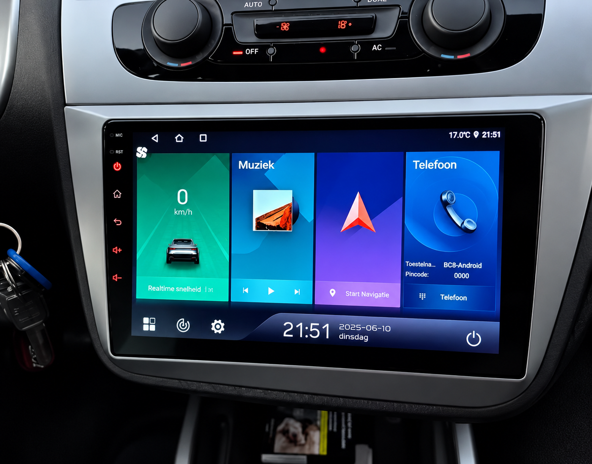 Écran CarPlay/Android Seat Altea XL (2004-2015) — Écran HD tactile sans fil