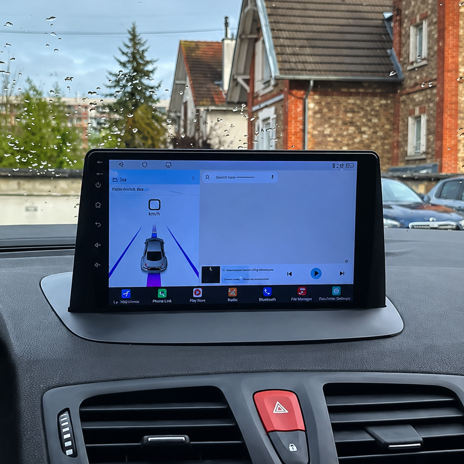 Écran CarPlay/Android Renault Mégane 3 (2008-2015) — Écran HD tactile sans fil