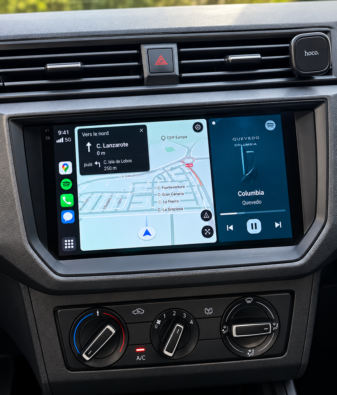 Écran CarPlay/Android Seat Ibiza (2017-2021) — Écran HD tactile sans fil