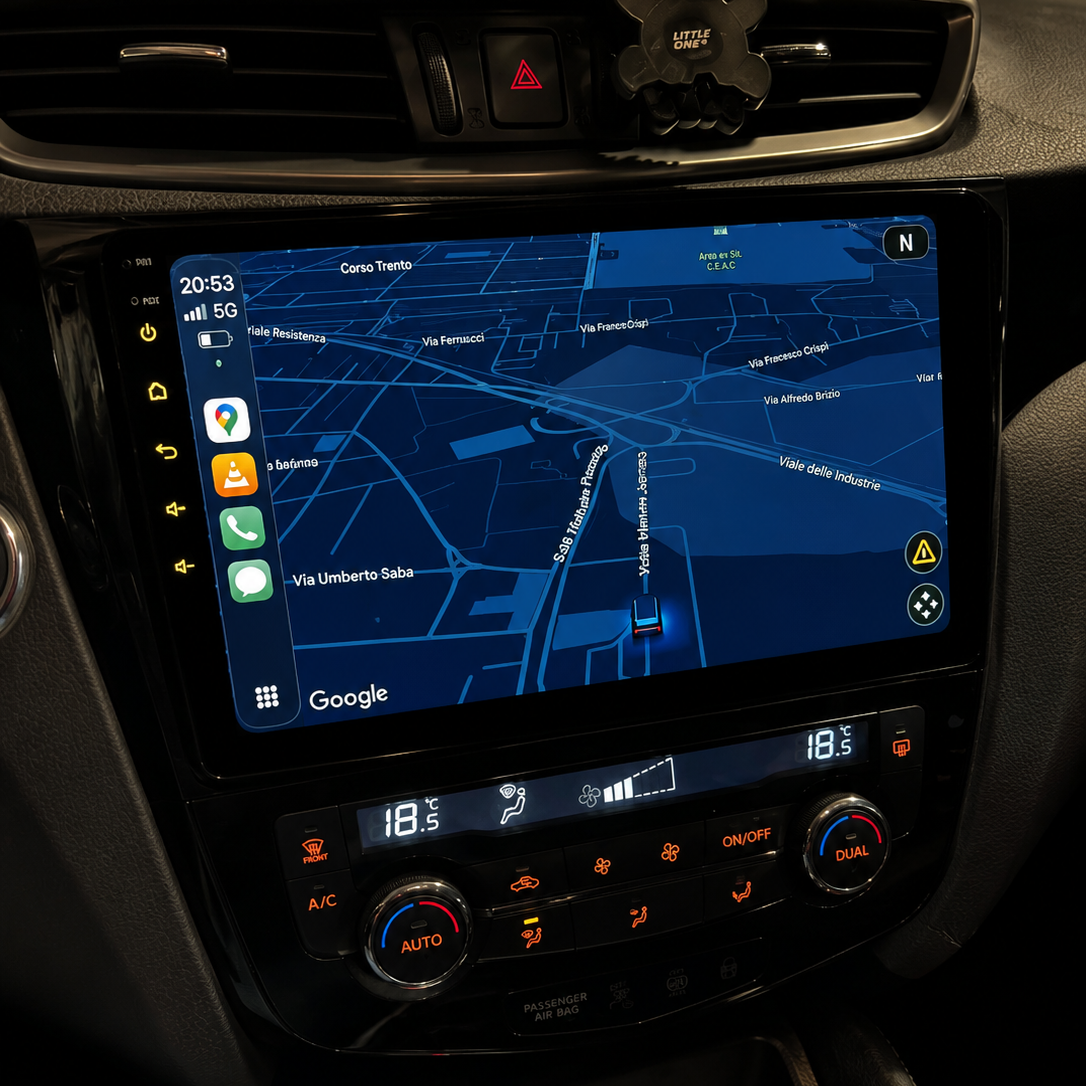 Écran CarPlay/Android Nissan Qashqai 2 J11 (2013-2017) — Écran HD tactile sans fil
