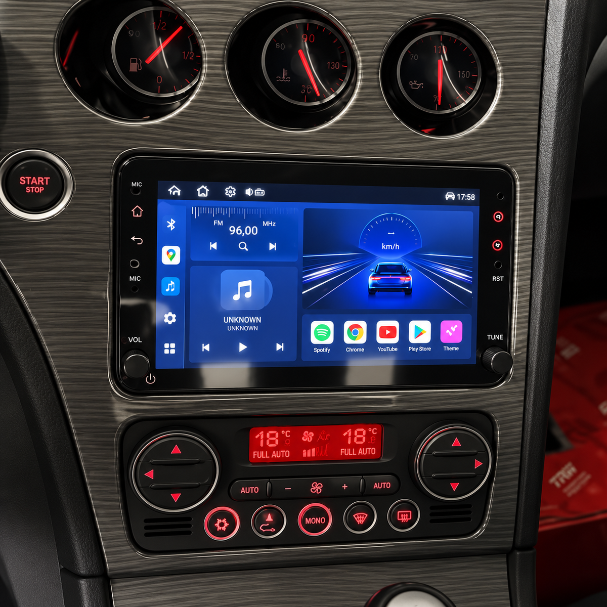 Écran CarPlay/Android Alfa Romeo 159 (2006-2010) — Écran HD tactile sans fil