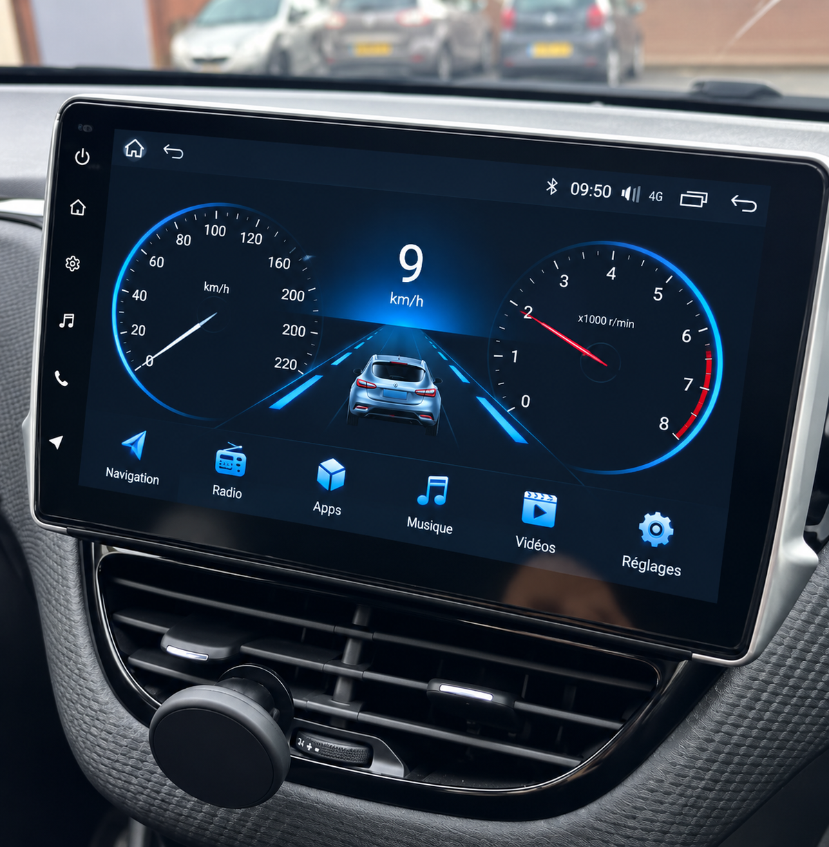 Écran CarPlay/Android Peugeot 2008 (2012-2018) — Écran HD tactile sans fil