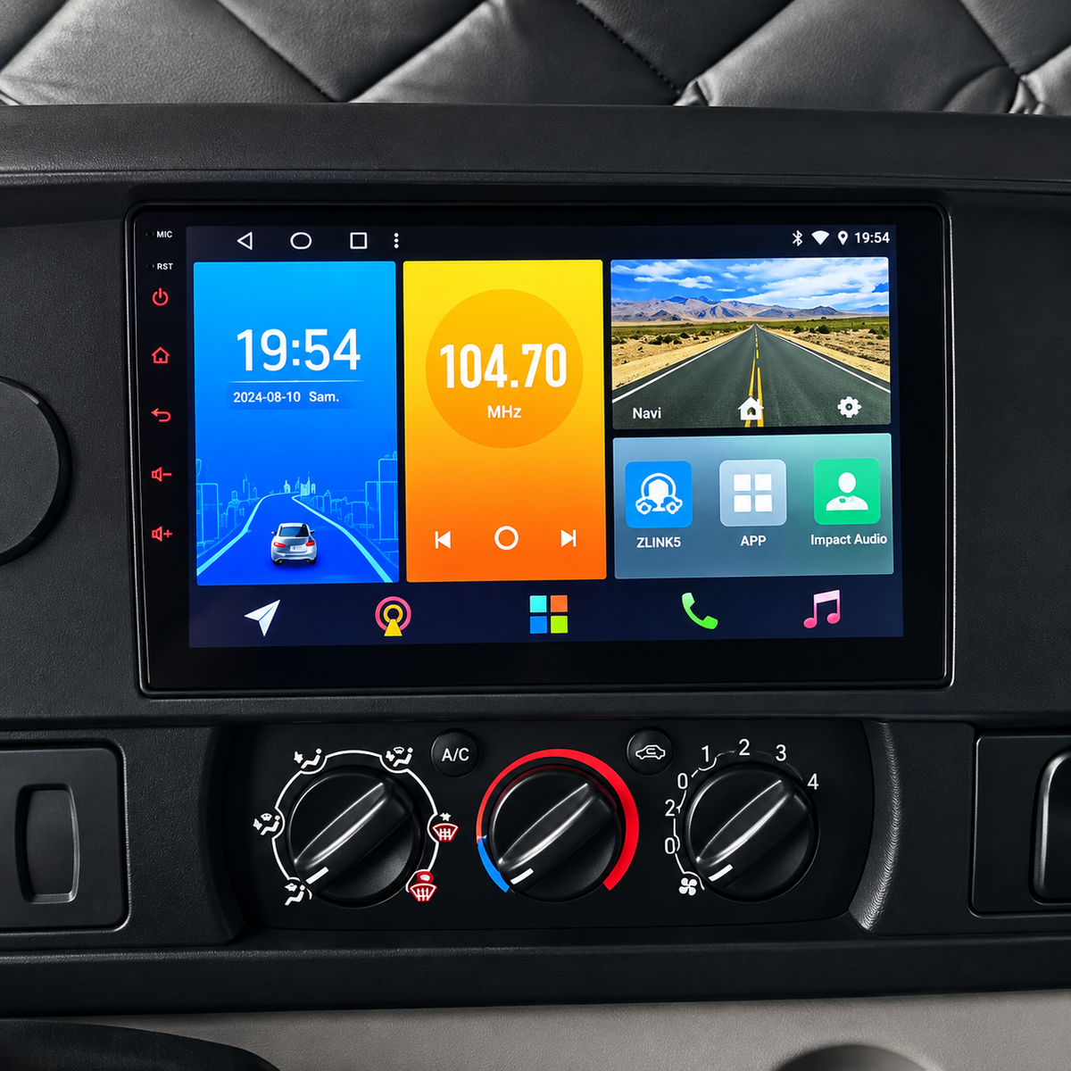Écran CarPlay/Android Renault Master (2003-2010) — Écran HD tactile sans fil