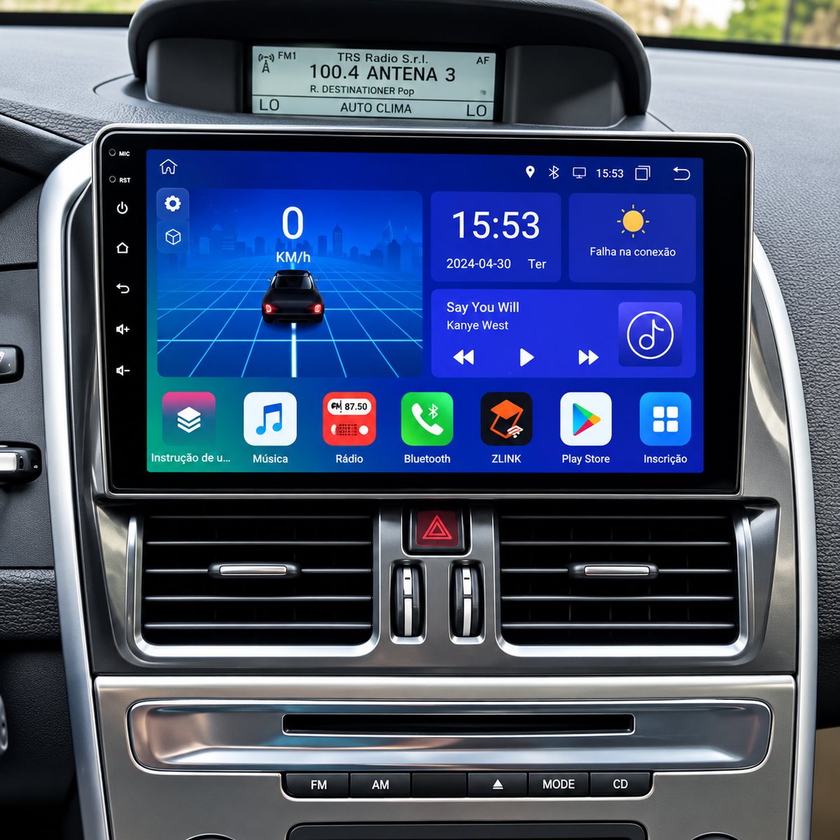 Écran CarPlay/Android Volvo XC60 (2008-2017) — Écran HD tactile sans fil