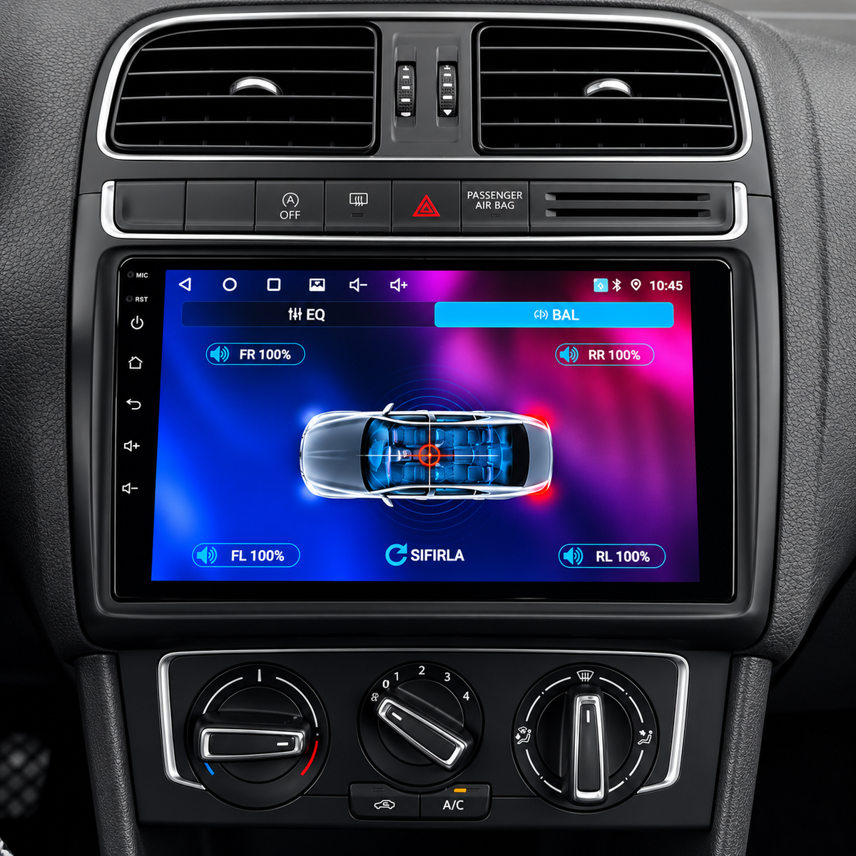 Écran CarPlay/Android Volkswagen Polo 5 (2008-2020) — Écran HD tactile sans fil