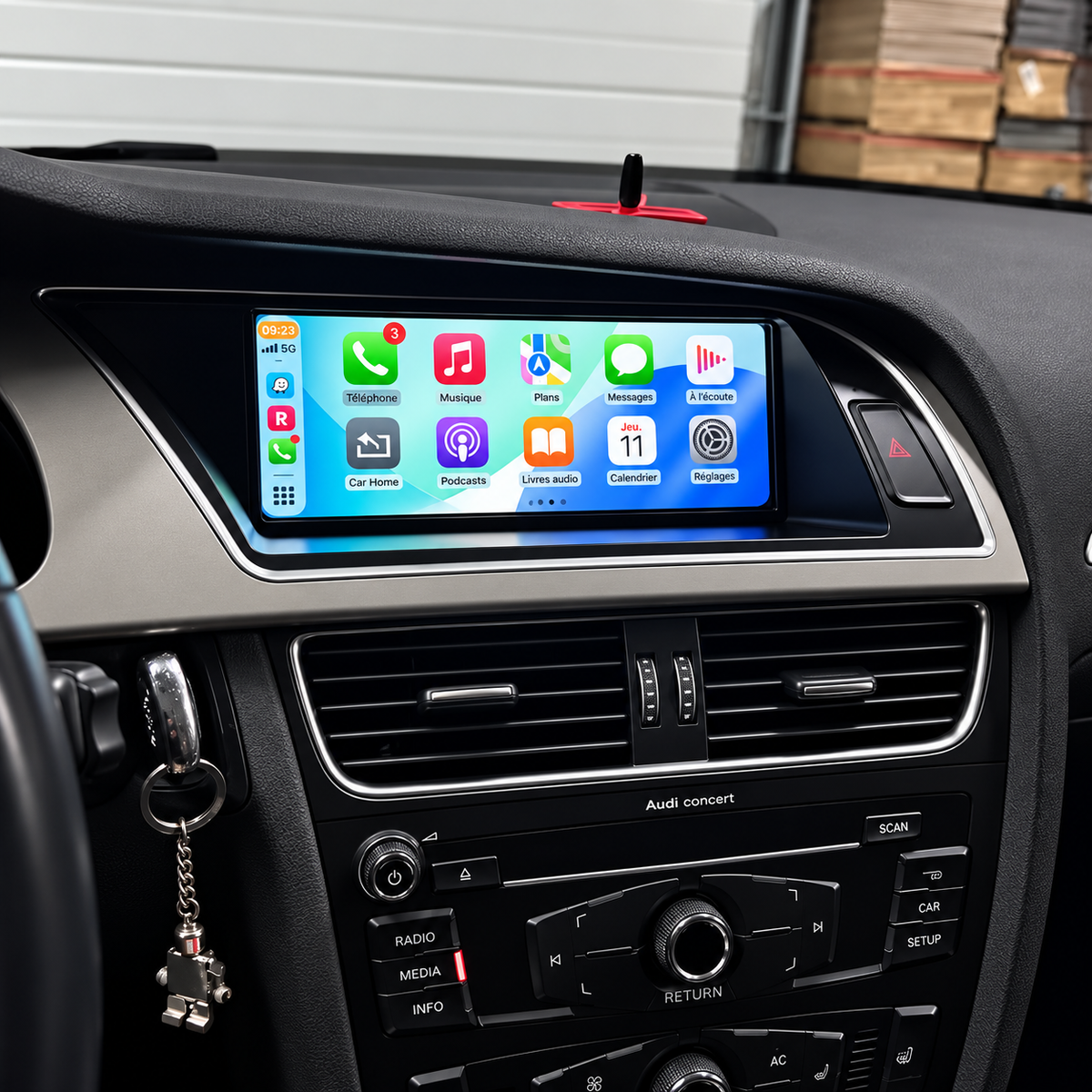 Écran CarPlay/Android Audi S5 (2008-2016) — Écran HD tactile sans fil