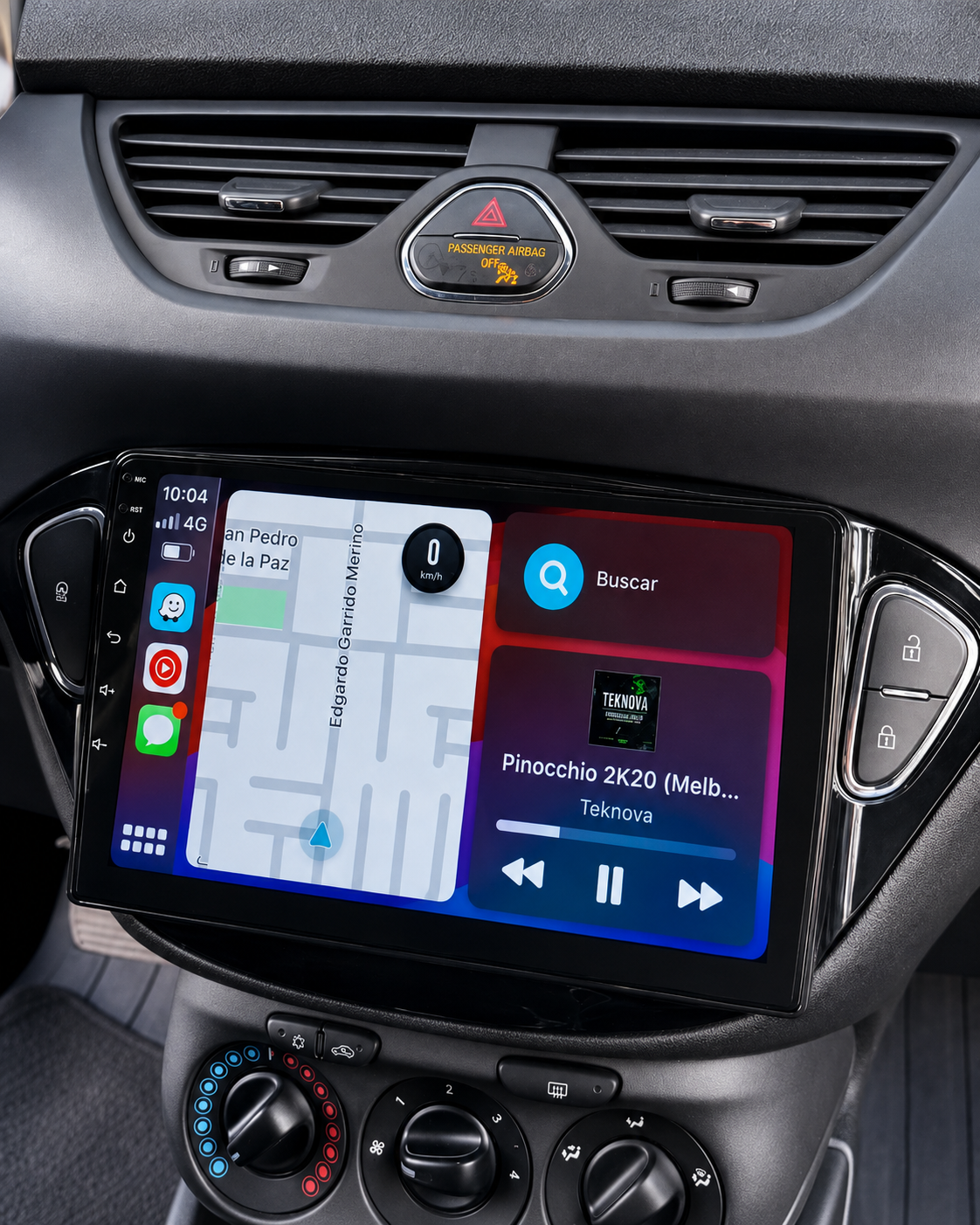 Pantalla CarPlay/Android Opel Corsa E (2014-2019) — Pantalla táctil HD inalámbrica