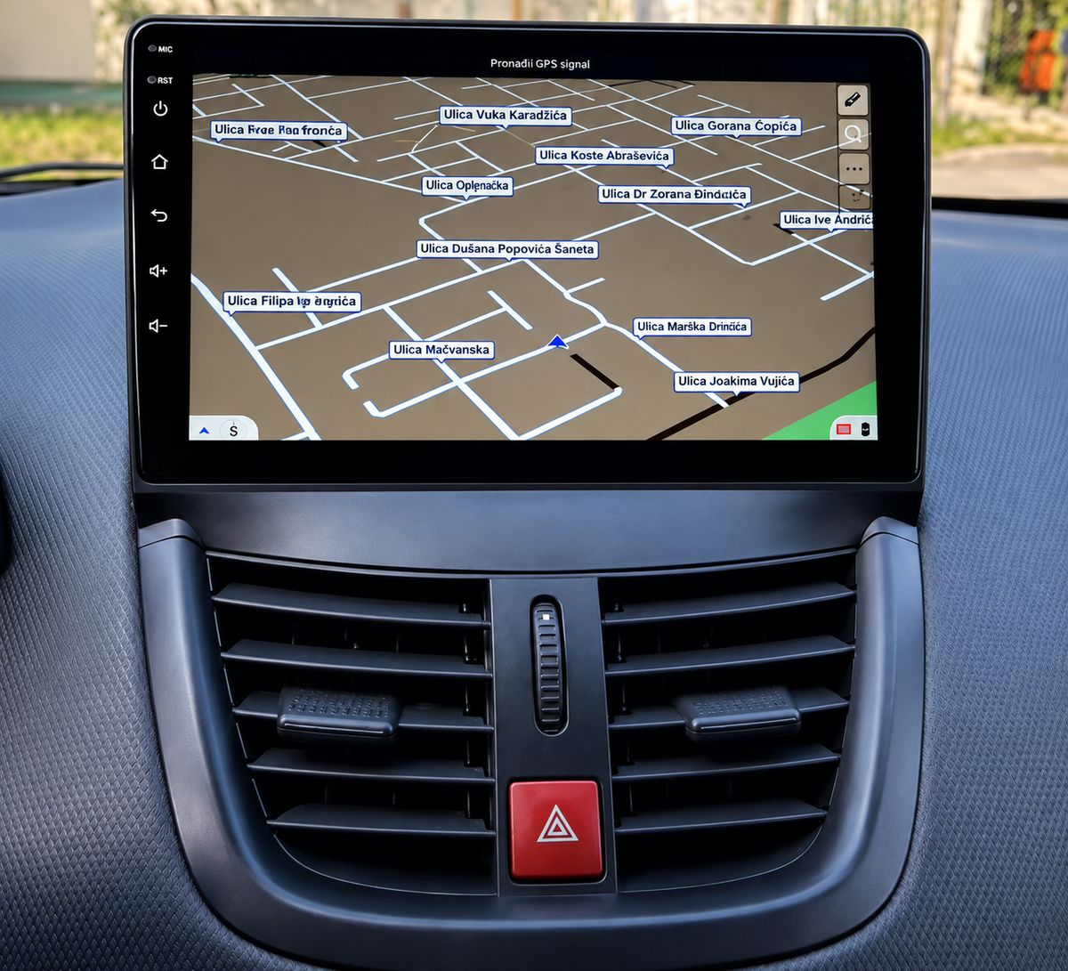 Écran CarPlay/Android Peugeot 207 (2006-2015) — Écran HD tactile sans fil