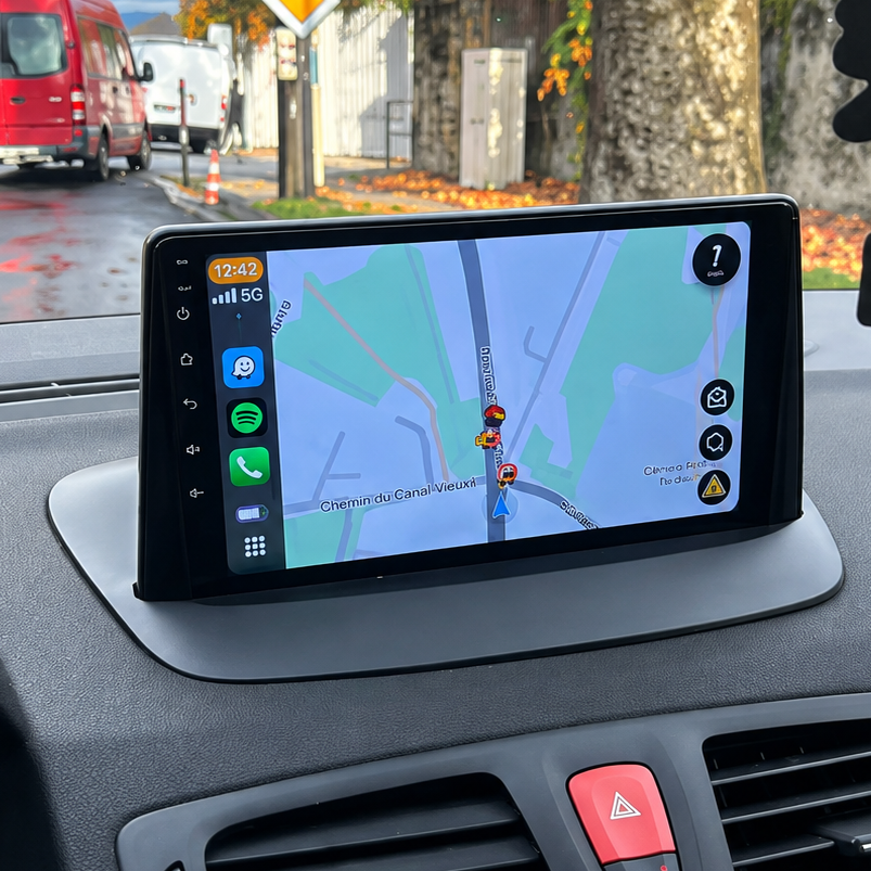 Écran CarPlay/Android Renault Mégane 3 (2008-2015) — Écran HD tactile sans fil