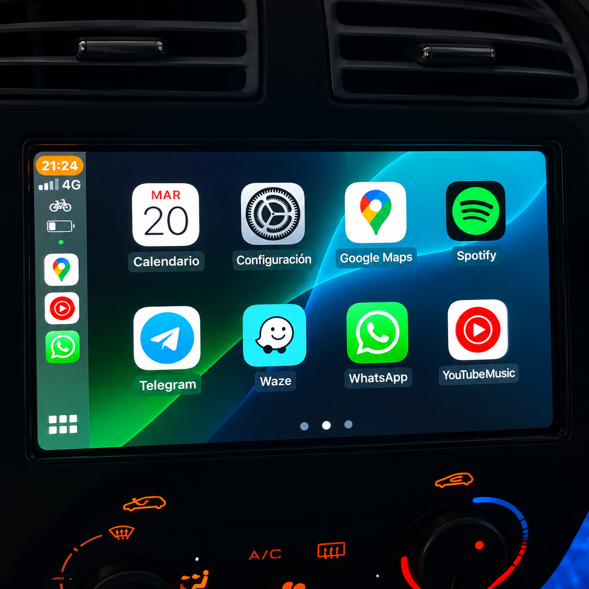 Écran CarPlay Android Auto Peugeot 206 (2001-2008) — Spark Auto