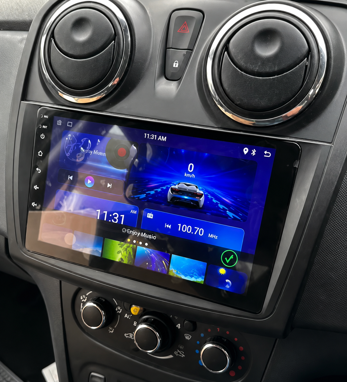 Écran CarPlay/Android Dacia Sandero (2014-2019) — Écran HD tactile sans fil