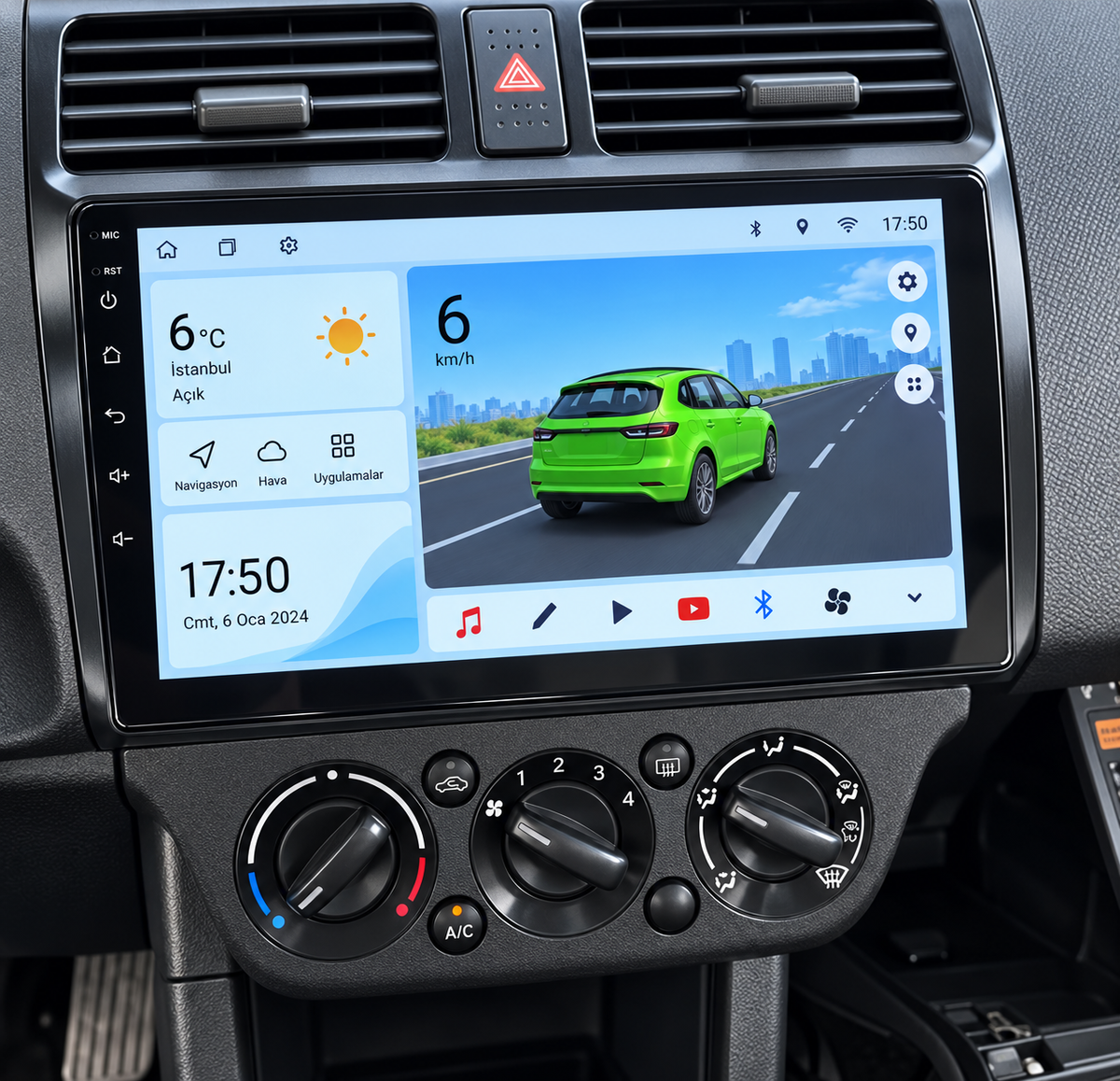Écran CarPlay/Android Suzuki Swift (2003-2010) — Écran HD tactile sans fil