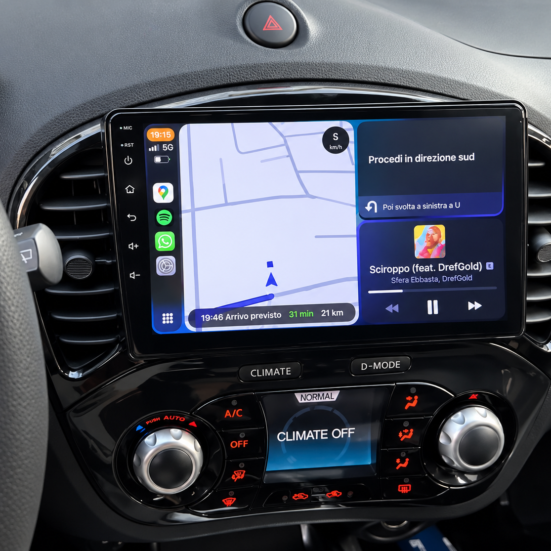 Écran CarPlay/Android Nissan Juke (2010-2014) — Écran HD tactile sans fil
