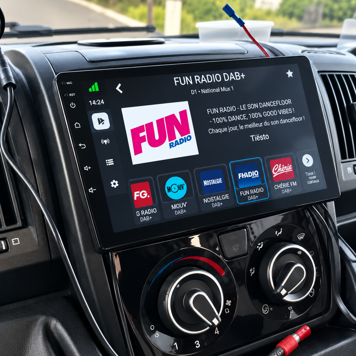 Écran CarPlay/Android Peugeot Boxer (2006-2014) — Écran HD tactile sans fil