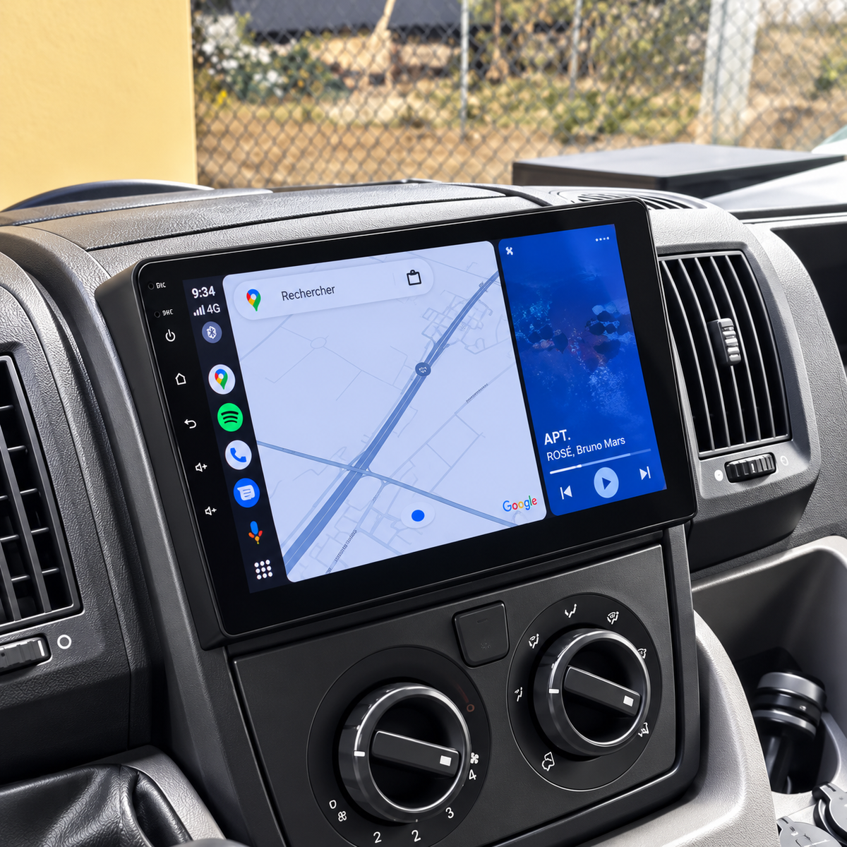 Écran CarPlay/Android Peugeot Boxer (2006-2014) — Écran HD tactile sans fil