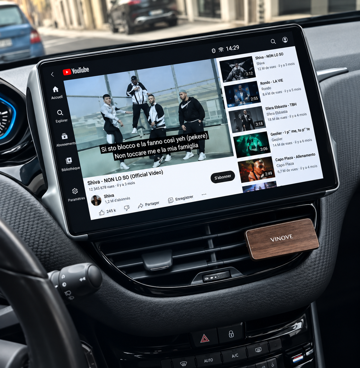 Écran CarPlay/Android Peugeot 2008 (2012-2018) — Écran HD tactile sans fil