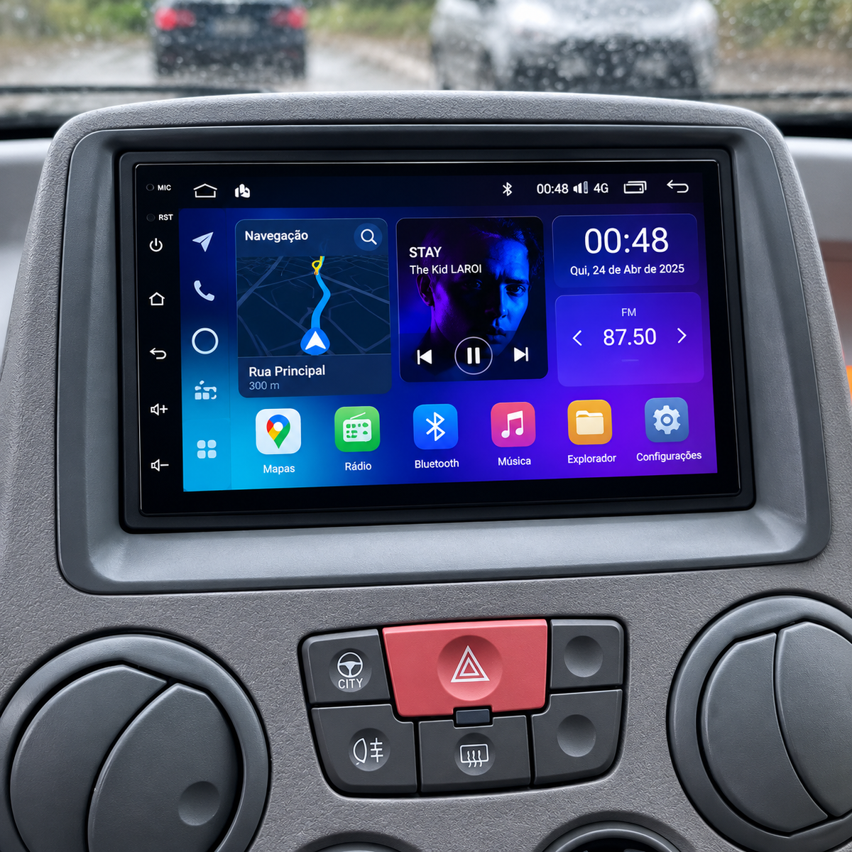 Écran CarPlay/Android Fiat Panda (2003-2012) — Écran HD tactile sans fil