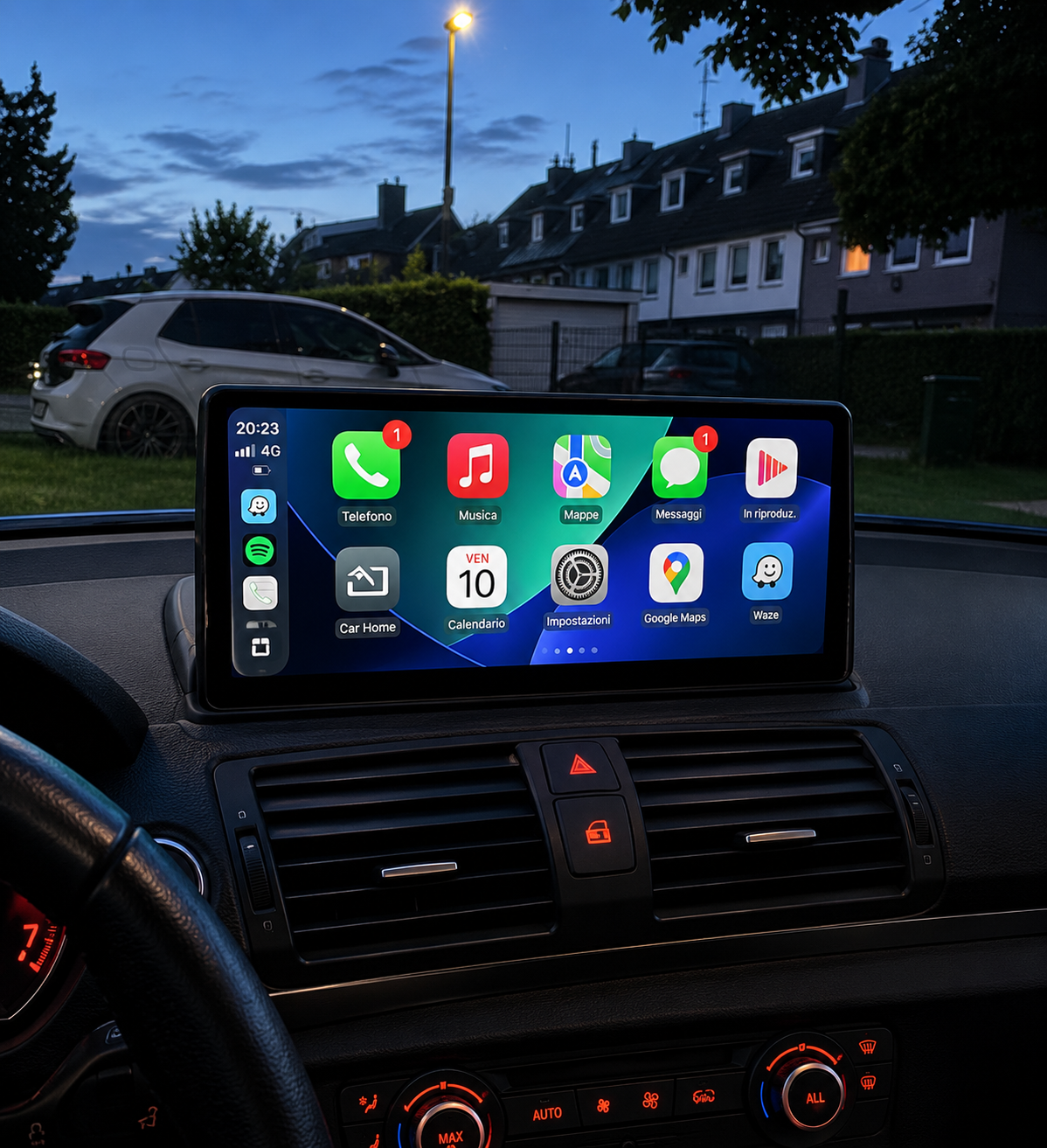 Écran CarPlay Android Auto BMW Serie 1 E81/E82/E87/E88 (2004-2012) — Spark Auto