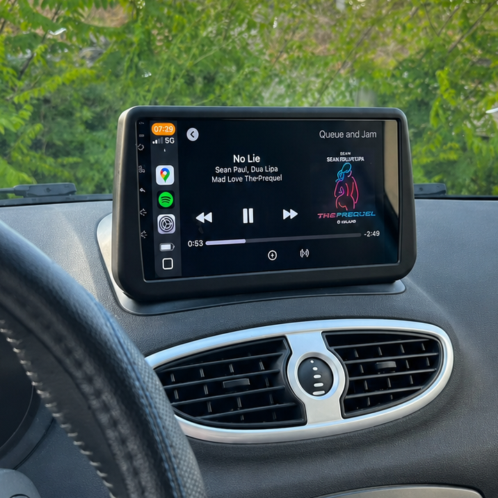 Écran CarPlay/Android Renault Clio 3 (2005-2014) — Écran HD tactile sans fil