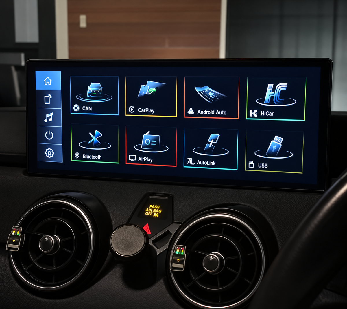 Écran CarPlay/Android Audi A1 (2014-2020) — Écran HD tactile sans fil