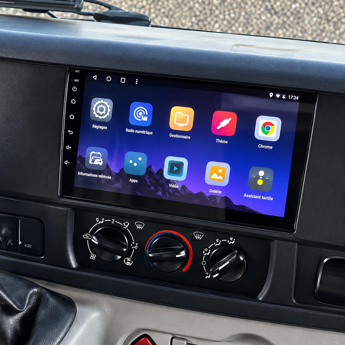 Écran CarPlay/Android Renault Master (2003-2010) — Écran HD tactile sans fil
