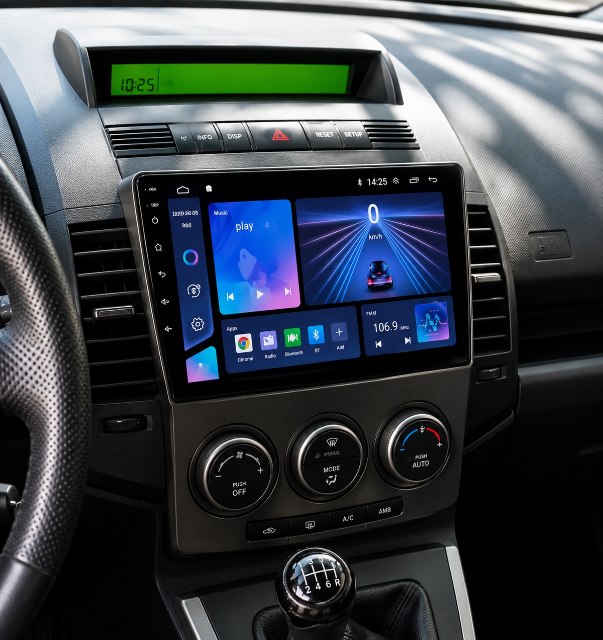Écran CarPlay/Android Mazda 5 (2005-2010) — Écran HD tactile sans fil
